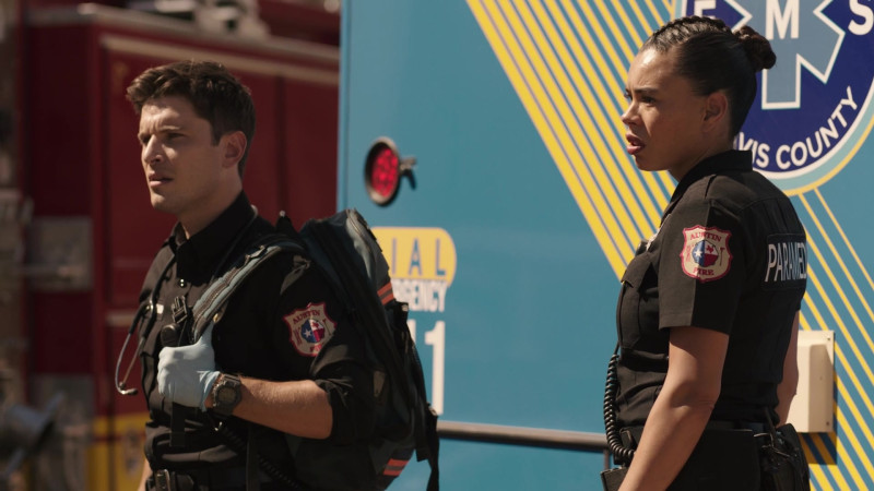 Casio G-Shock Men’s Watch of Ronen Rubinstein as Tyler Kennedy ‘TK’ Strand in 9-1-1- Lone Star S04E03 