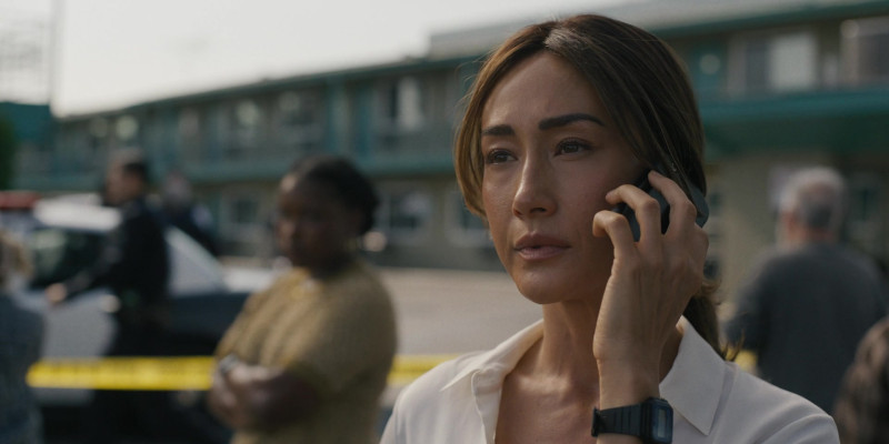 Casio Watch of Maggie Q as Detective Renée Ballard in Ballard S01E02 “Haystacks” (2025)