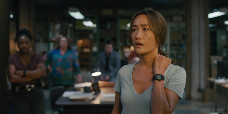 Casio Watch of Maggie Q as Detective Renée Ballard in Ballard S01E06 “Beneath the Surface” (2025)