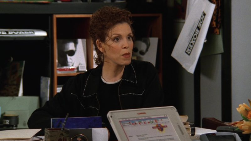 Joe Boxer and Compaq Laptop in Friends Season 3 Episode 20 “The One With the Dollhouse” (1997)