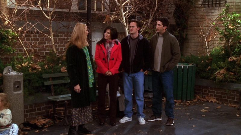 Nike Brown Leather Sneakers Worn by David Schwimmer (Ross Geller) in Friends Season 7 Episode 9 