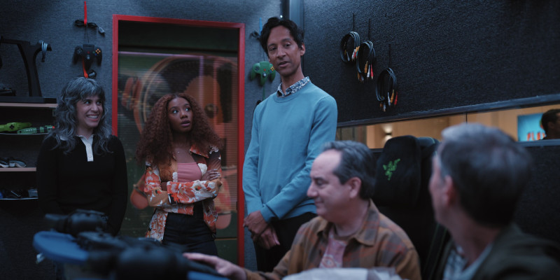 Nintendo N64 Controllers and Razer Gaming Chairs in Mythic Quest S04E03 “Breakthrough” (2025)