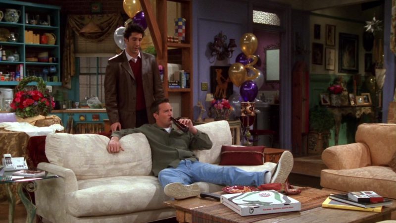 Pizza Hut and Puma Sneakers Worn by Matthew Perry (Chandler Bing) in Friends Season 9 Episode 12 