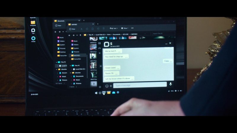Microsoft Windows OS in Hostage S01E04 (2025)