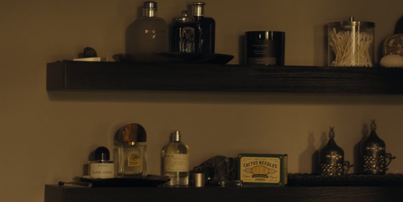 Dolce & Gabbana, The Art of Shaving, Byredo, House of Bō, Le Labo, Seraparito Supply Co. Cactus Needles in Landman S02E04 