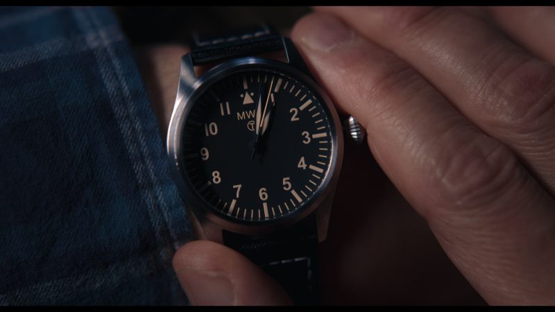 MWC Classic 40mm Stainless Steel Aviator Watch in Man Vs Baby S01E01 (2025)