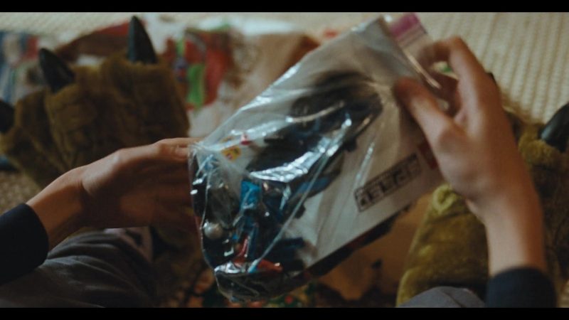Close-up of the Lego bag