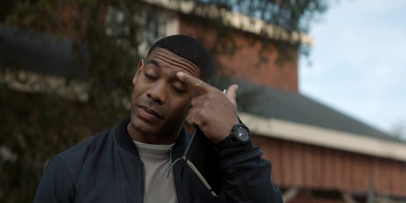 John Stewart wearing a Casio G-Shock GBA-900-1A in Lanterns Episode 1