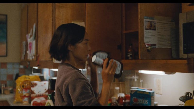 Kitchen scene with Cheetos and Cheerios