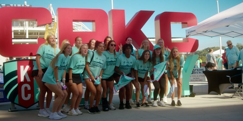 group shot outside RKS with Hoka, Adidas and New Balance